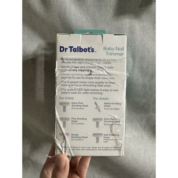 Dr. Talbots Baby Nail Trimmer Electric Toddlers Safe Nail File Kit 6 grind head - Picture 2 of 2